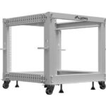 Lanberg Open Rack 19" 9U, regulējams | OR01-6109-S | 65,7 x 60 x 57,7 cm | Pelēks