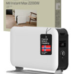 Мельница | Обогреватель | CO2200LEDMAX | Конвекционный обогреватель | 2200 Вт | 3 уровня мощности | Подходит для помещений площадью от 5 до 30 м² | Белый