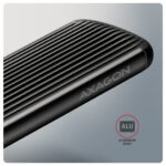 AXAGON USB-C 10Gbps M.2 NVMe SSD korpuss, bezskrūvēm, RIBOTS alumīnijs | EEM2-SC - Image 9