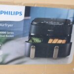 IZPĀRDOŠANA. Philips NA352/00 Airfryer, 2750 W, pannas tilpums 9 l, kokogļu pelēks/vara | Philips Airfryer | NA352/00 | Jauda 2750 W | Tilpums 9 l | Rapid Air tehnoloģija | Kokogļu pelēks/vara | BOJĀTS IEPAKOJUMS | 23 mēneši
